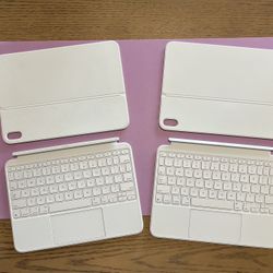 2x Apple Magic Keyboard Folio for iPad 10th Gen (10.9”) - White Bundle