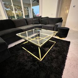 Gold Stainless Steel Coffee Table