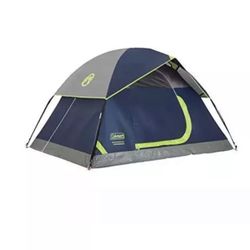 Coleman Sundome Tent 2 Person with Quick Setup for Camping Navy Blue New
