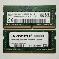 16GB DDR4 3200mhz PC4 25600 SODIMM Computer Laptop RAM Memory In ARLETA 91331