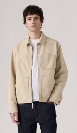 Levi’s Men’s Huber Utility Workwear Jacket White Pepper Cotton Size XXL 2XL NWT