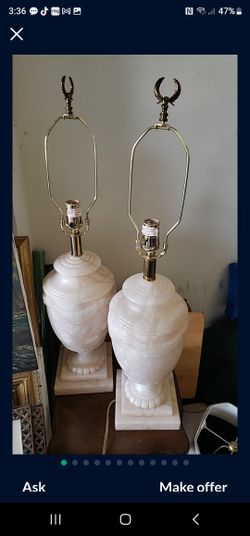Flawless authentic ALABASTER LAMPS ****