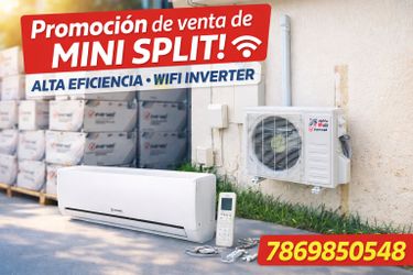 ❄️ VENTA DE MINI SPLIT ❄️ ¡Mantén tu espacio fresco y cómodo todo el año! ✅ Alta eficiencia y ahorro de energía ✅ Funcionamiento silencioso ✅ Diseño