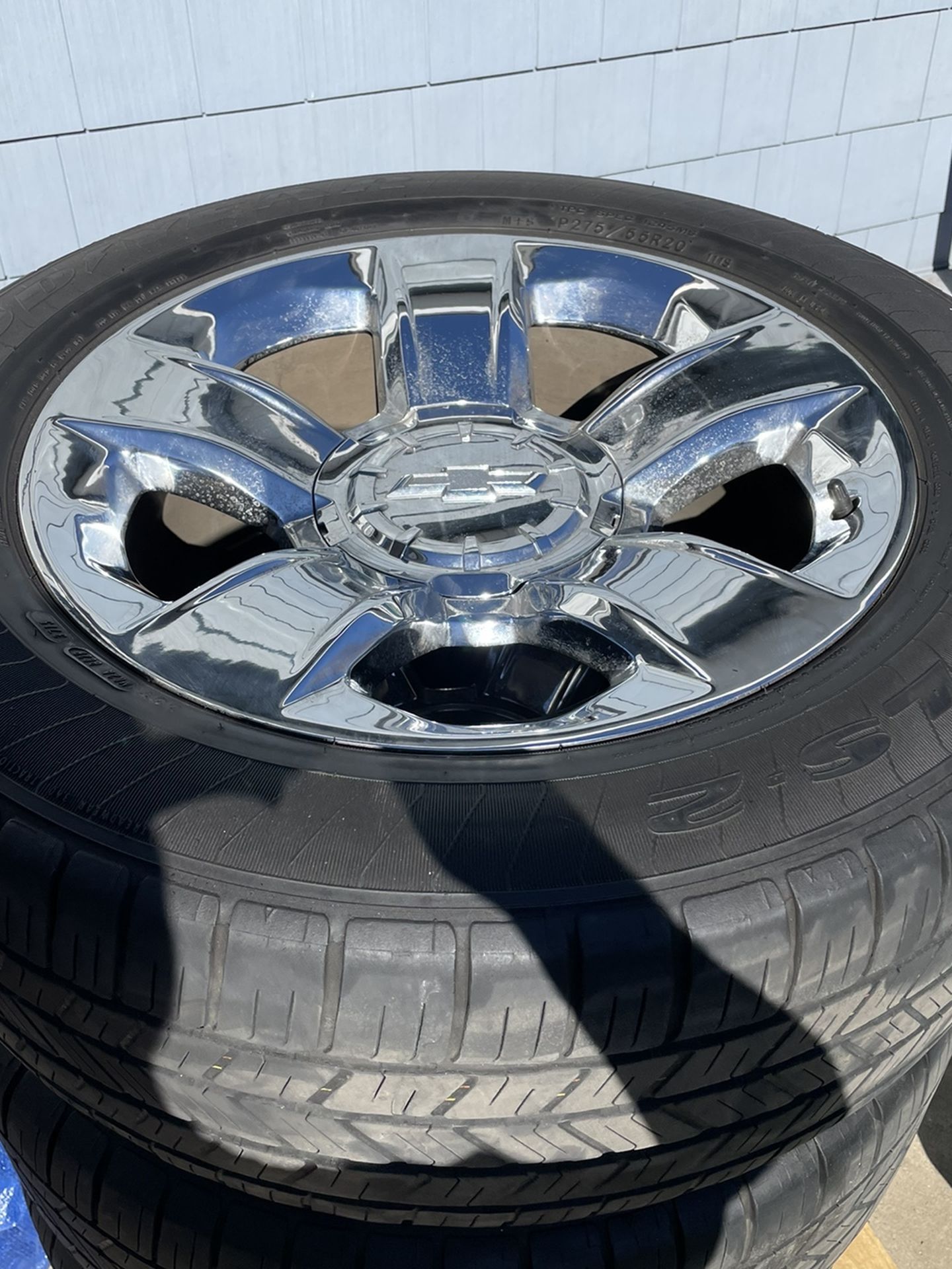 20” Chevy LT Chrome Rims And Tires 275/55 R20