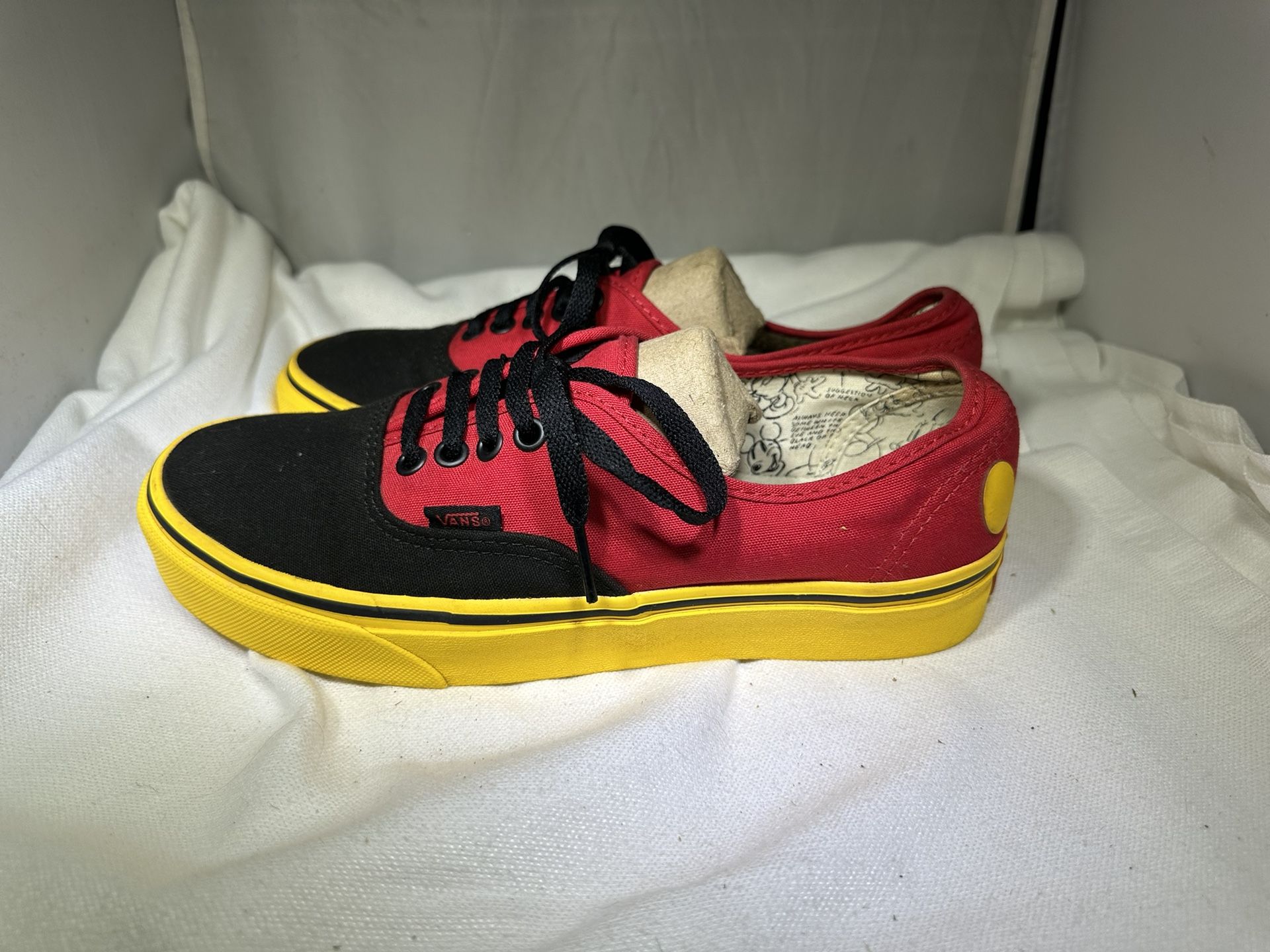 Vans Disney Mickey Mouse And Friends Multi Color Men's 7.5 Women's 9 Unisex