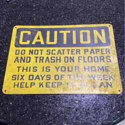 Vintage metal sign