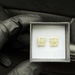 Men’s Real Moissanite Earrings