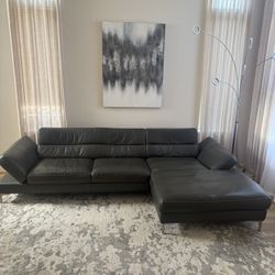 High End Leather Sectional