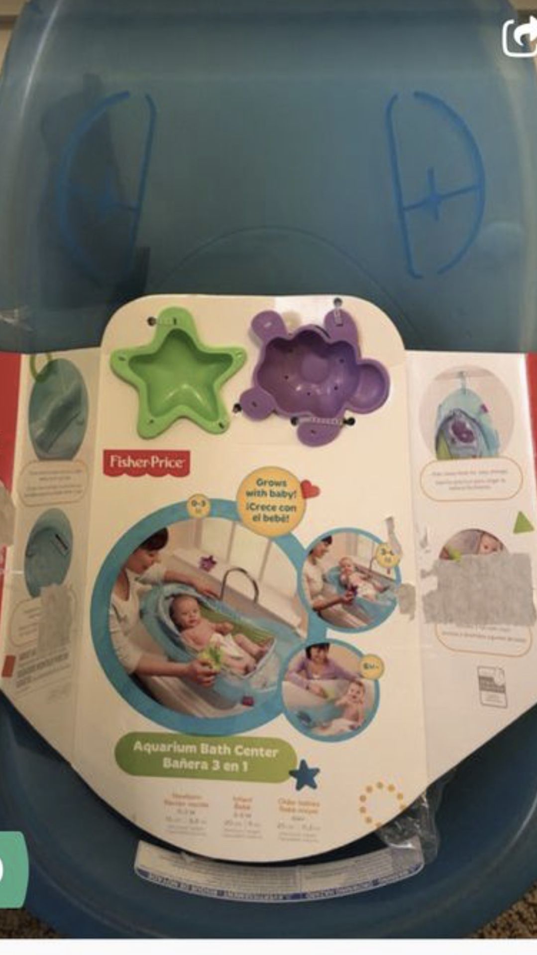 Fisher price Aquarium bath center for baby