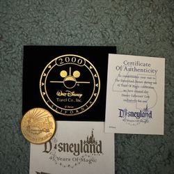 Disney 2000 Walt Disney Travel Company Inc Coin 