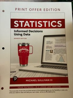 Statistics loose leaf book