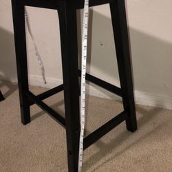 Black bar stools (set of 3)