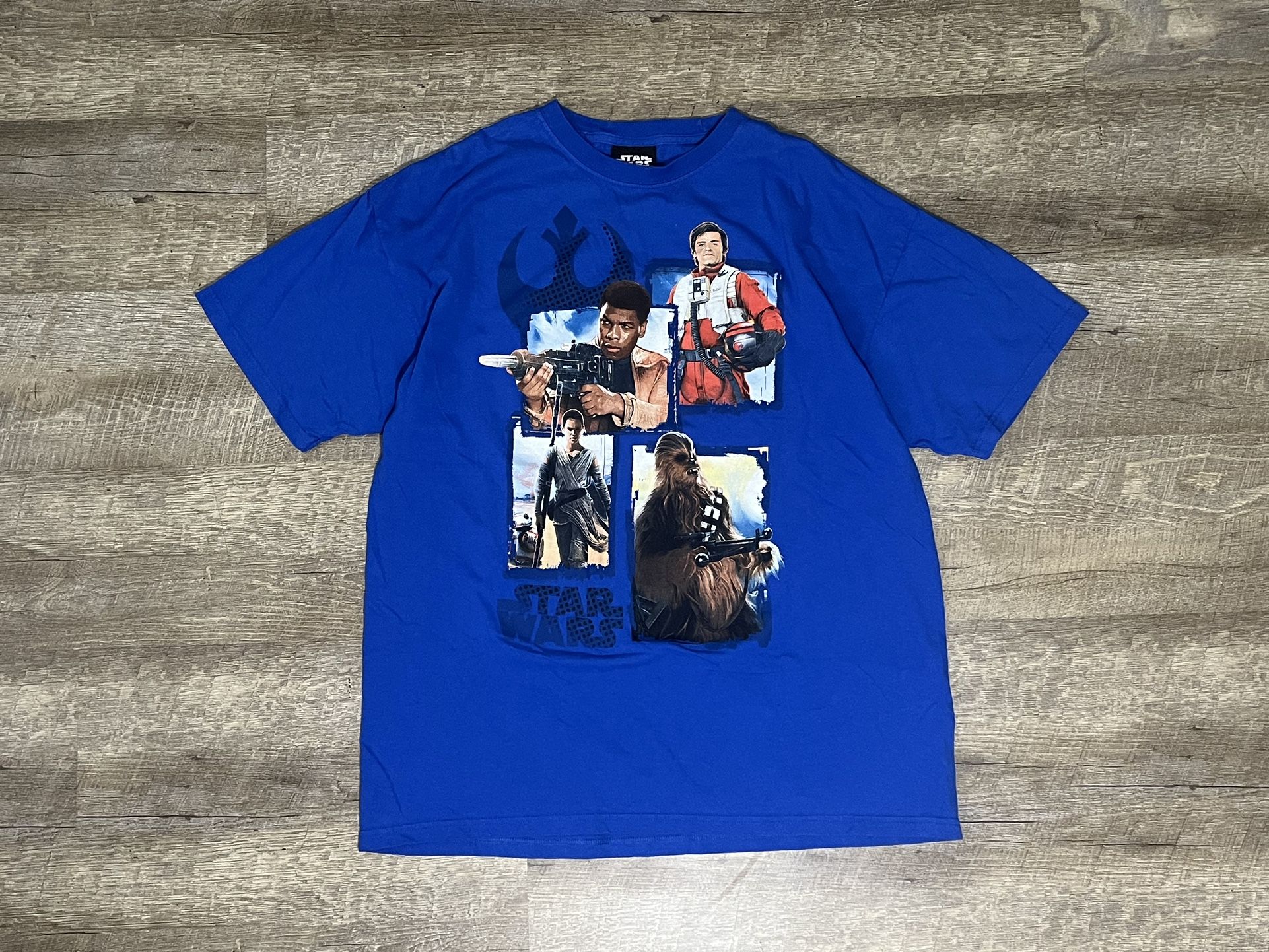 Star Wars T Shirt Promo Tee Lucasfilm Short Sleeve Blue Men’s XL