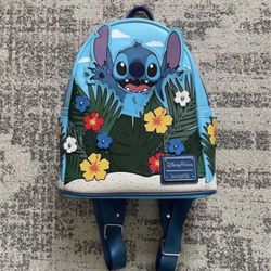 Disney Parks Stitch Hide-And-Seek Loungefly Mini Backpack in excellent condition