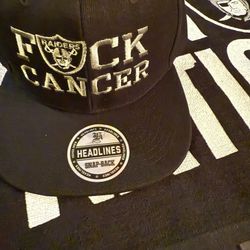 RAIDERS F CANCER EMBROIDERED HAT
