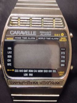 Rare Caravelle World Time Melody Alarm
