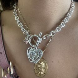 Guess Silver Necklace 