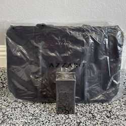 (NEW) AZZARO Fragrances The Most Wanted 5 oz. Parfum + Duffle Bag Gym Weekender Travel Bag