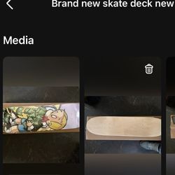 Brand New Skate Deck With Wall Mount New 