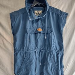 Woolrich Sleeveless Pullover Hooded Windbreaker Vest