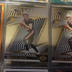 $6 Each. 5 Drake Maye Rookie Cards 