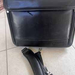 Large Leather Laptop Bag With Many Compartments
