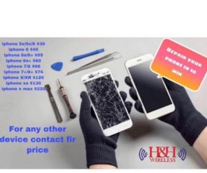 Apple iPhone screens fix all models service