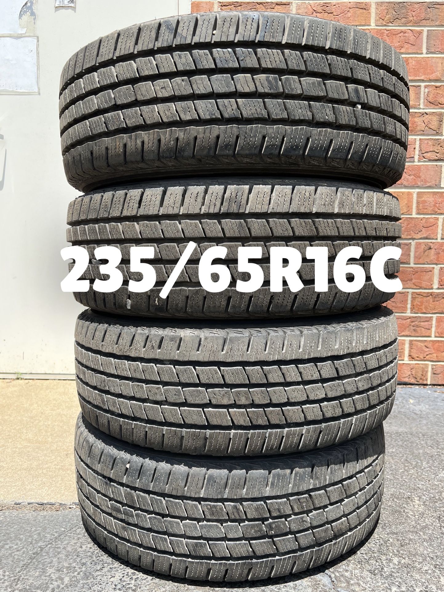 Four 235/65R16 C Kumho Tires