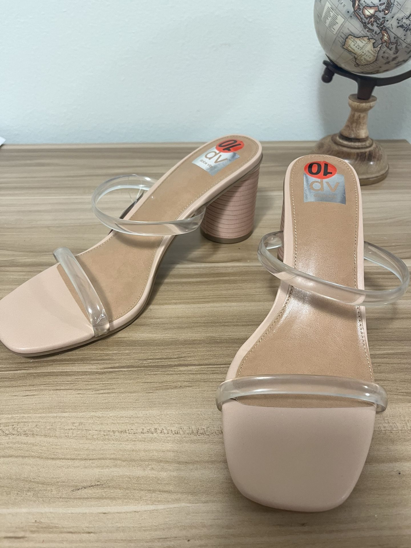 Clear Nude Dolce Vita Sandals Size 10