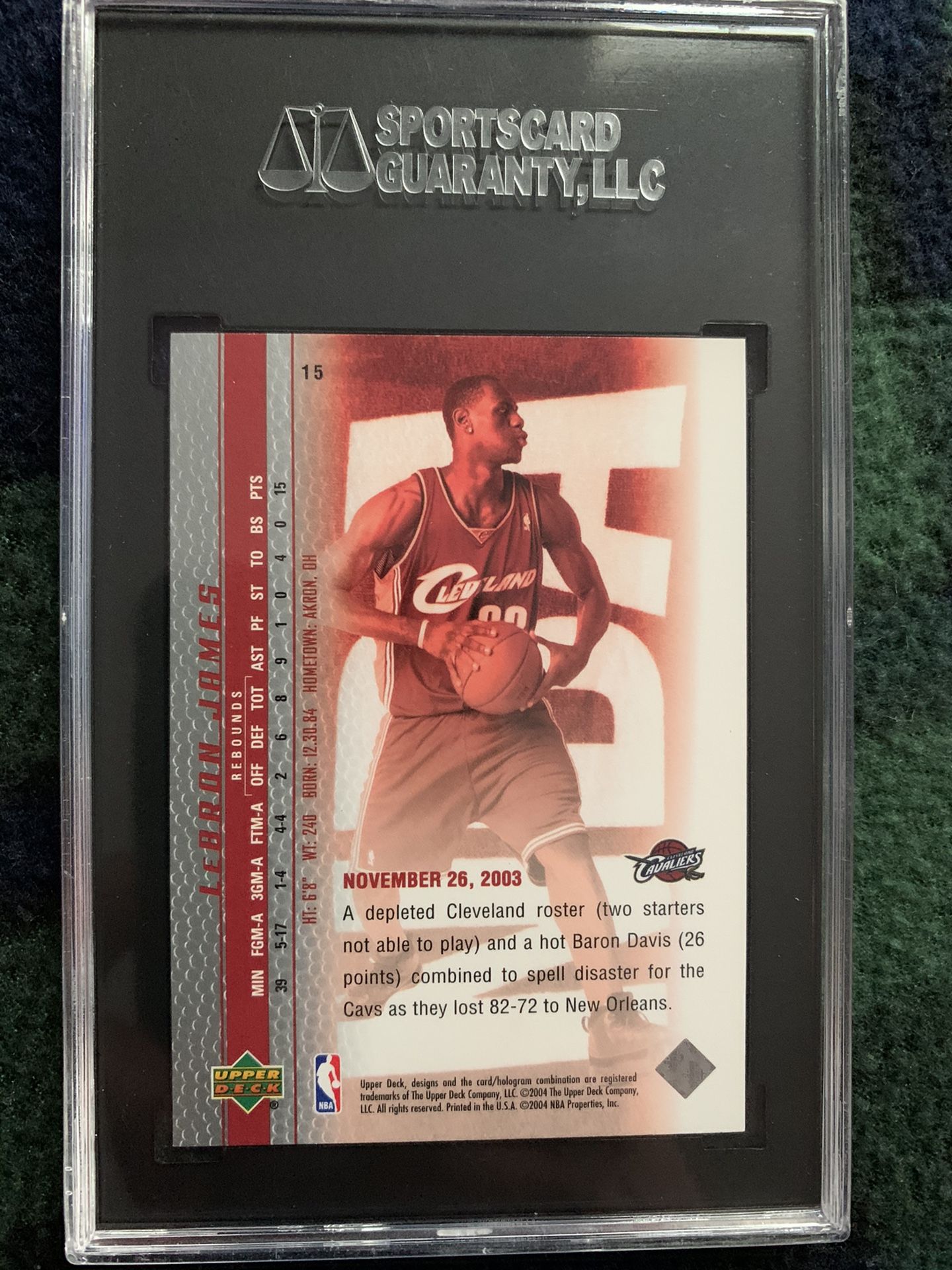 Lebron James Rookie 03 04 Upper Deck Phenomenal Beginning