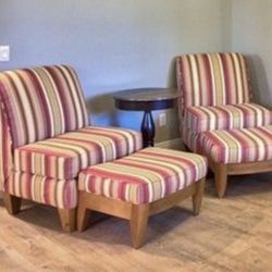 Chairs with Ottomans