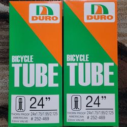 NEW Bicycle Bmx Thornproof Inner Tubes 24"