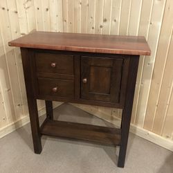 Cabinet with 2 drawers, 1 door & Shelf at bottom 
