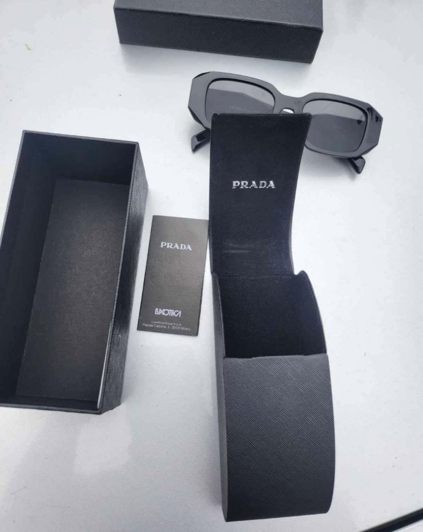 prada sunglasses black designer men and women unisex fashion popular