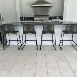 Palaos Rope and Steel Outdoor Counter Stool