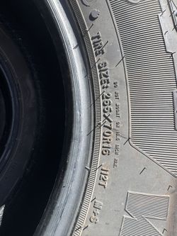 (4) Used Goodyear Wrangler Tires 265/70/R16