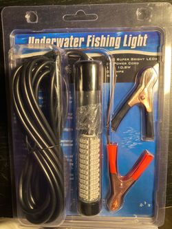 (2) Underwater LED Fishing Lights (Green). New in Original Packaging.