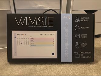 Wimsie 15.6 inch Digital Calendar - Perfect for busy families