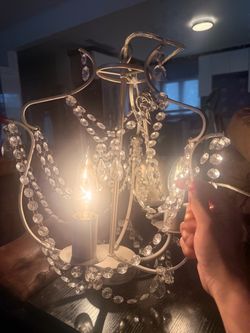 IKEA kristaller 3-light chandelier
