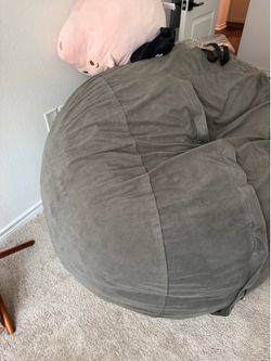5 Ft Oversized Bean Bag Chair - Grey