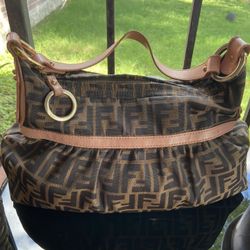 Fendi Zucca Hobo Tobacco Pink