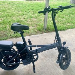 New Adult Folding Electric Bicycle E-bike 500w 48V 14” Tires 
