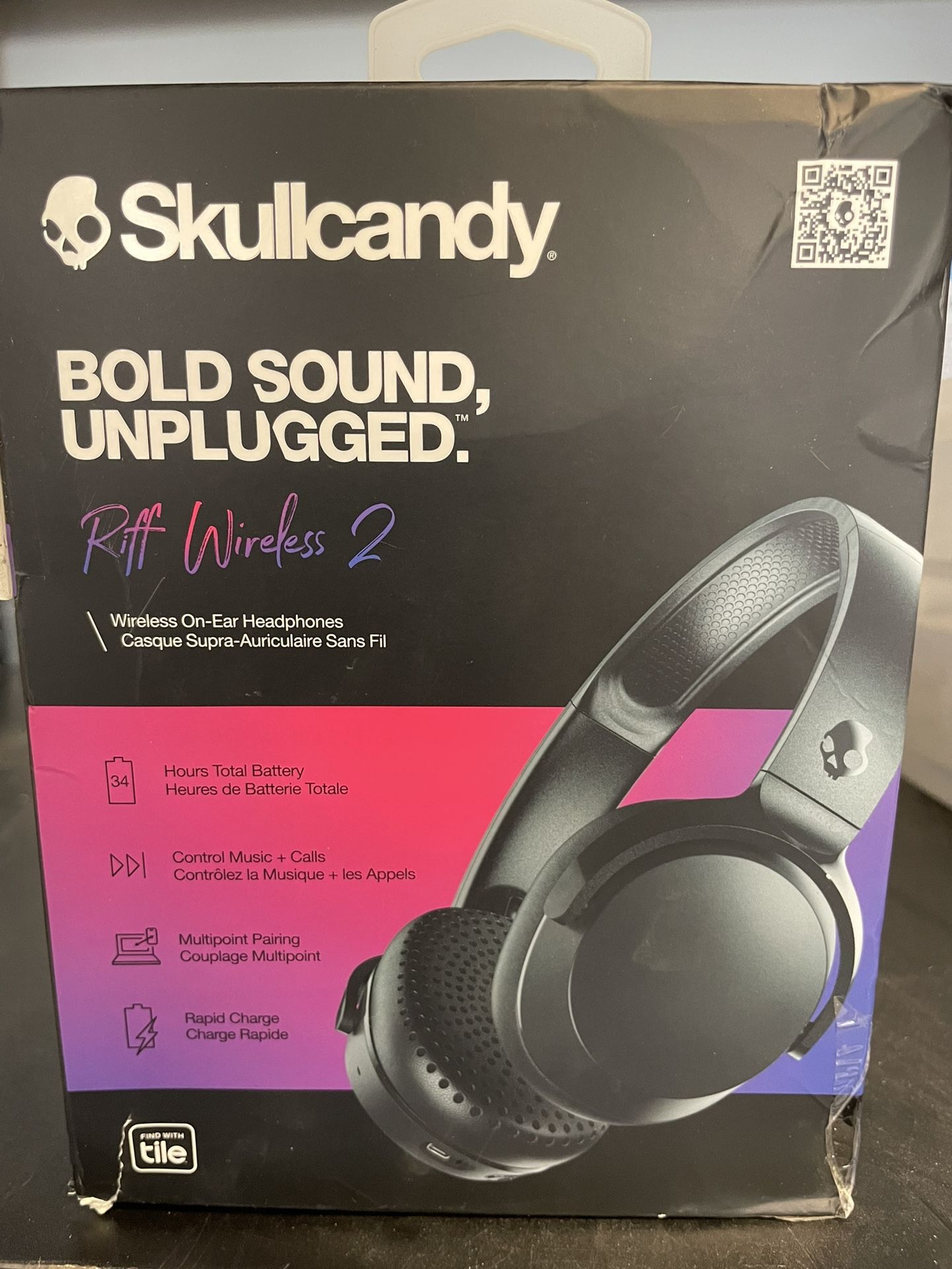 skullcandy bold sound unplugged Riff Wireless 2