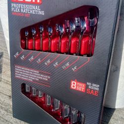 Icon 8 Piece Ratcheting Wrench Set (SAE)