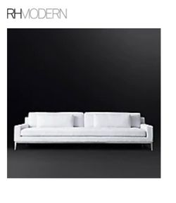 Restoration Hardware RH Modern Italia Track Arm Sofa – 9’ – Vintage Velvet