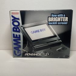 Nintendo Game Boy Advance SP Graphite Handheld System AGS-101 Complete! CiB