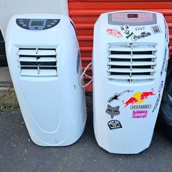 2 Portable Air Conditioners 10,000 BTU