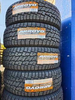265 70 17 Arroyo Tires Con 50,000 millas de Garantía