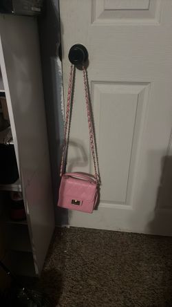 Pink Small Purse With Red Lining