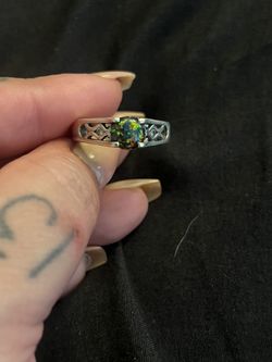 Opal Silver Ring